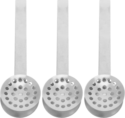 OUNONA 3pcs Tea Bag Squeezer Tongs: Filter Strainer Clip - Tea Squeezer for Loosing Leaf Bags Gripping Ice Cube and Sugar Silver