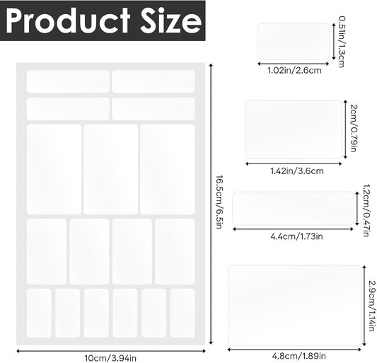 10 Sheets Dry Erase Labels White Labels Stickers to Write Removable Food Label for Containers Blank Name Tag Stickers Erasable Kitchen Label for Organizing Freezer Fridge Bottles Home