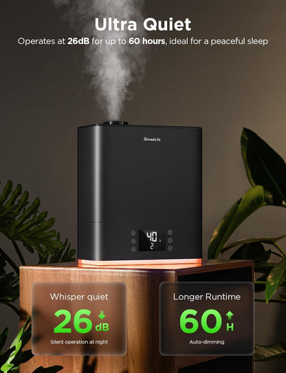 GoveeLife Smart Humidifiers for Bedroom Large Room, 6L Top Fill Humidifier