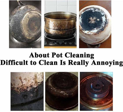 Magic Gel Cleaner For Pots And Pans, 150g Black Pot Bottom Cleaning Gel, Stainless Steel Pot Cleaner, Pot Cleaner For Bottom Of Pans, Cooktop Cleaner Cookware Cleaner Rust Remover (1pcs)