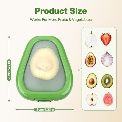 CLEANGOR Avocado Saver and Onion Saver, 4Pcs Fruit and Vegetable Savers | Silicone Food Saver with Snap-On Lid, Ideal for Avocados, Onions, Lemons, Orange and Tomatoes, Reusable, Dishwasher Safe
