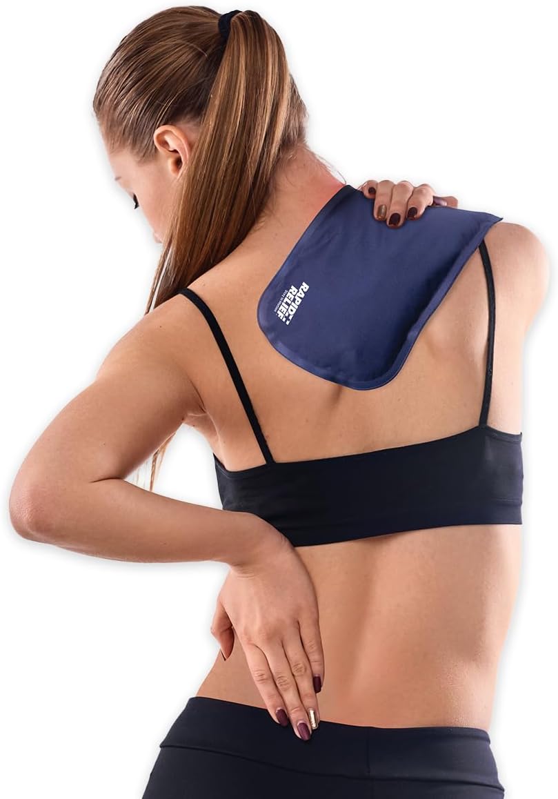 Rapid Relief Hot or Cold Gel Compress, 5x11 Ice Pack for Pain Relief Injury