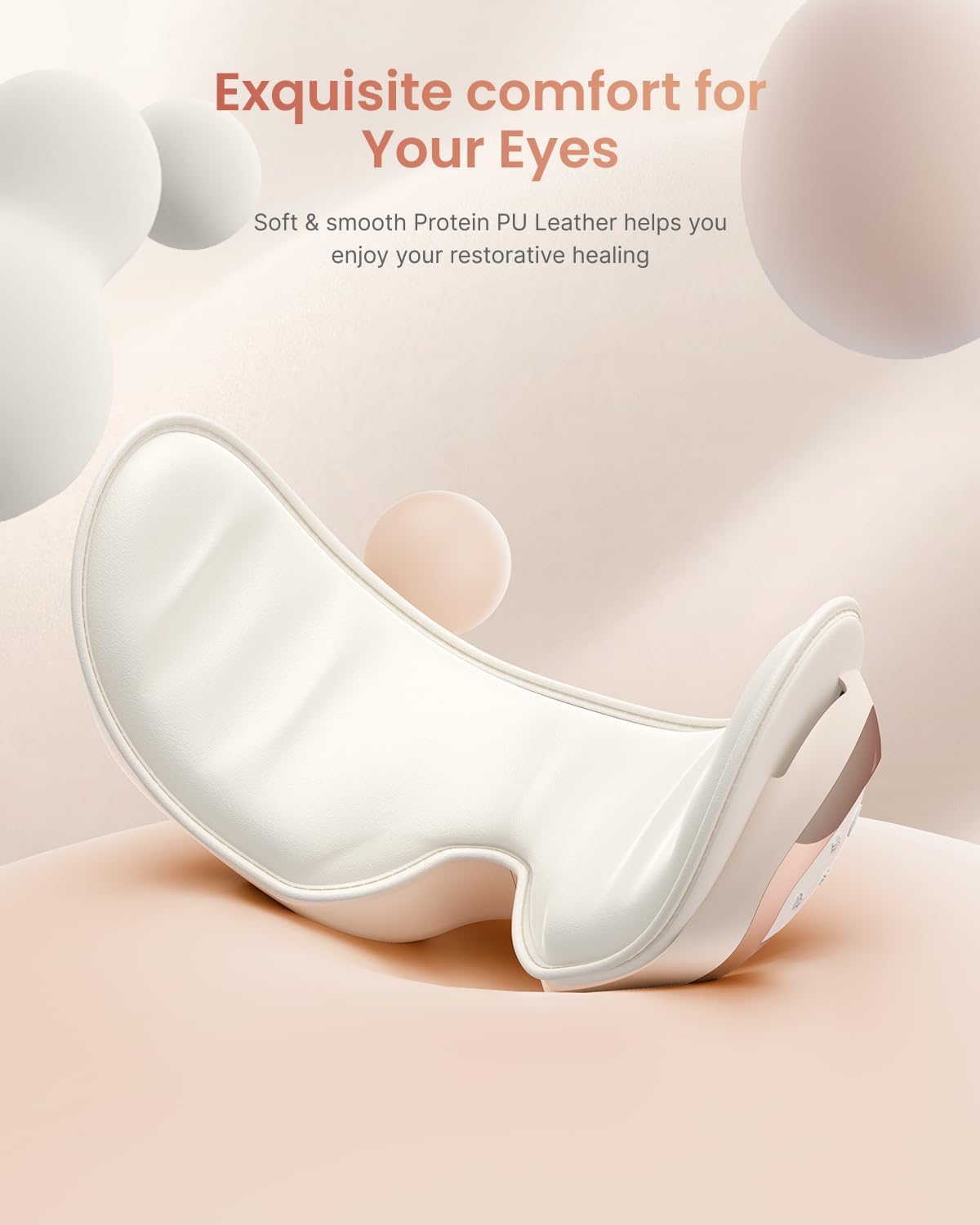 RENPHO Eyeris 3 Eye Massager with Heat and Cooling, Massaging Eye Mask | Voice Control, Vibration & Compression Massager for Dry Eyes & Head Tension, FSA Eligible HSA, Gifts for Women & Men