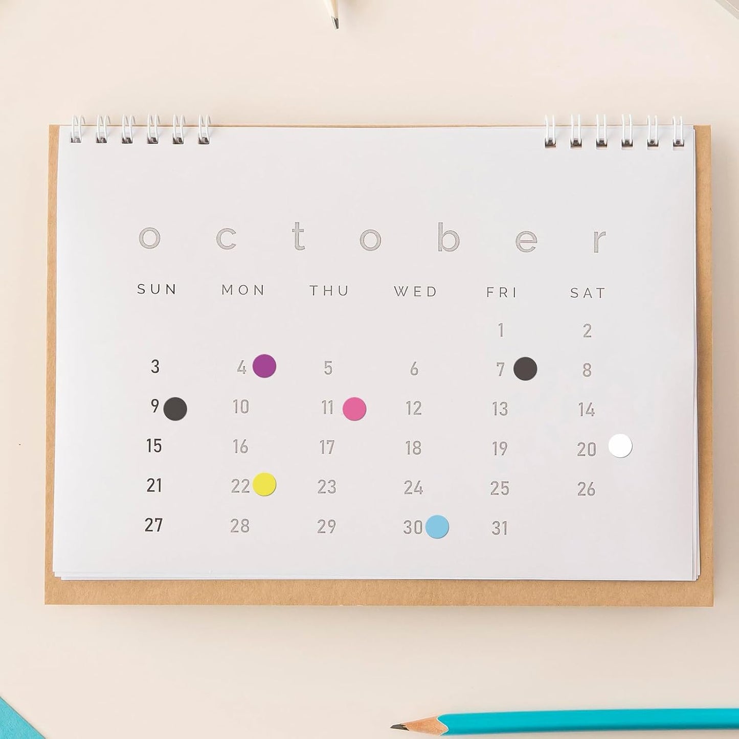 7000 PCS Circle Stickers 1/4 Inch Vinyl Multicolor Dots Sticker Waterproof Self Adhesive Color Code Round Labels for Office Toddler Student Classroom