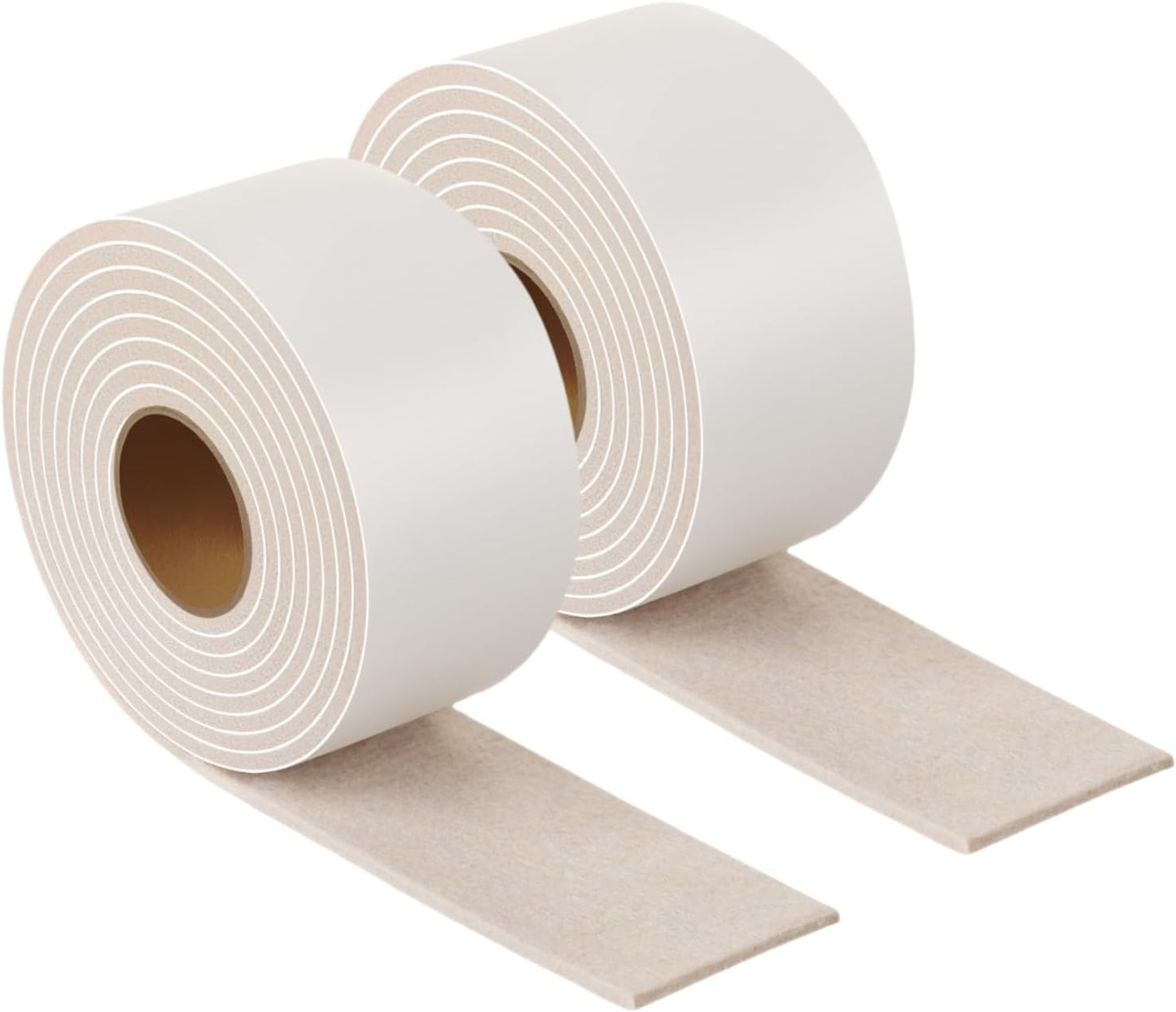 Felt Strips with Adhesive Backing Heavy Duty Cuttable Felt Tape Roll Furniture Pads for Chair Legs - Protecting Hardwood Floors, Chair Wall Protector (Black, 80 x 0.5 x 0.14 Inch)