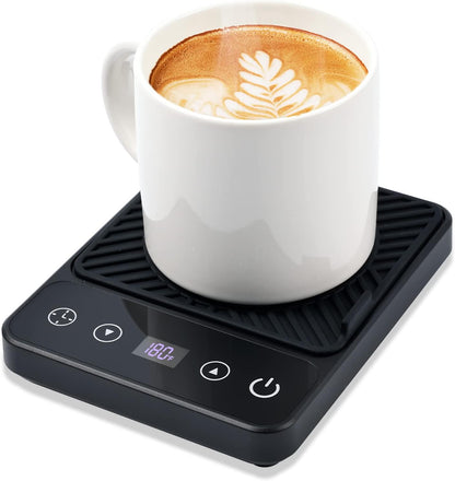 Mug Warmer - Electric Coffee Mug Warmer with Timer,Coffee Cup Warmer for Desk Auto Shut Off,Smart 6-Temperature Control, Coffee Accessories for Coffee Lovers, White | Coffee Cup Warmer for Desk Auto Shut Off,Smart 6-Temperature Control, Coffee