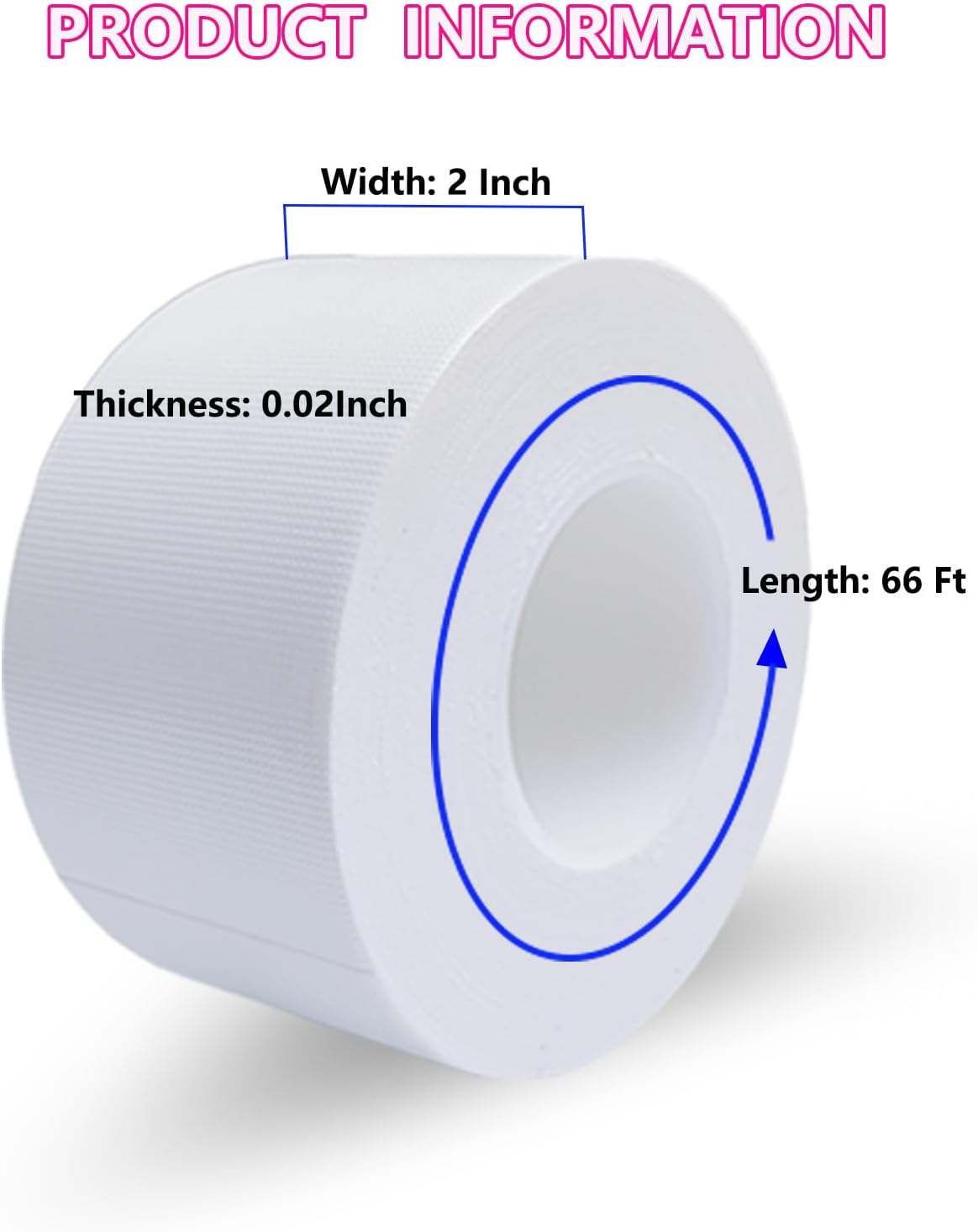 WENSSKKU White Window Weather Sealing Tape, Waterproof Window AC Air Conditioner Sealing Tape Can Keep Out Drafts Cold Air Rain Dust Smog(2IN X 99FT)
