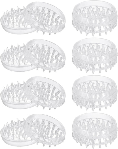 uxcell 4 Pcs Carpet Protectors Spiked Caster Cups 1.46" Round Spiked Furniture Cup Furniture Carpet Protectors for Furniture Legs Table Chair Sofa