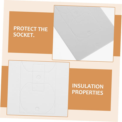 TEHAUX 50pcs Wall Outlet Insulation Pads Waterproof Socket Outlet Sealer Gaskets for Rectangular Foam Covers for Weather Protection and Energy Efficiency