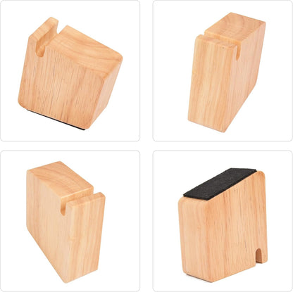 Wood Eyeglass Holder Stand for Nightstand, Glasses Organizer