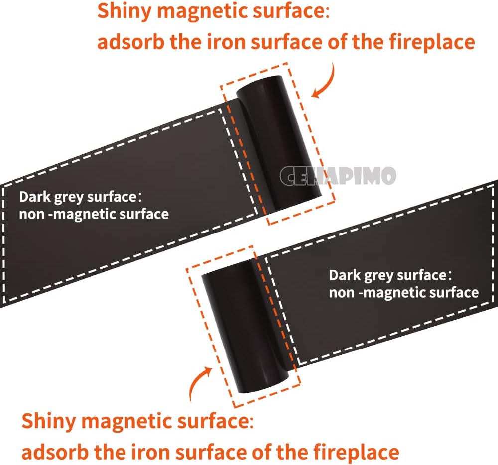 Fireplace Magnetic Vent Covers(36" L x 6" W)-Magnetic Fireplace Draft Stopper