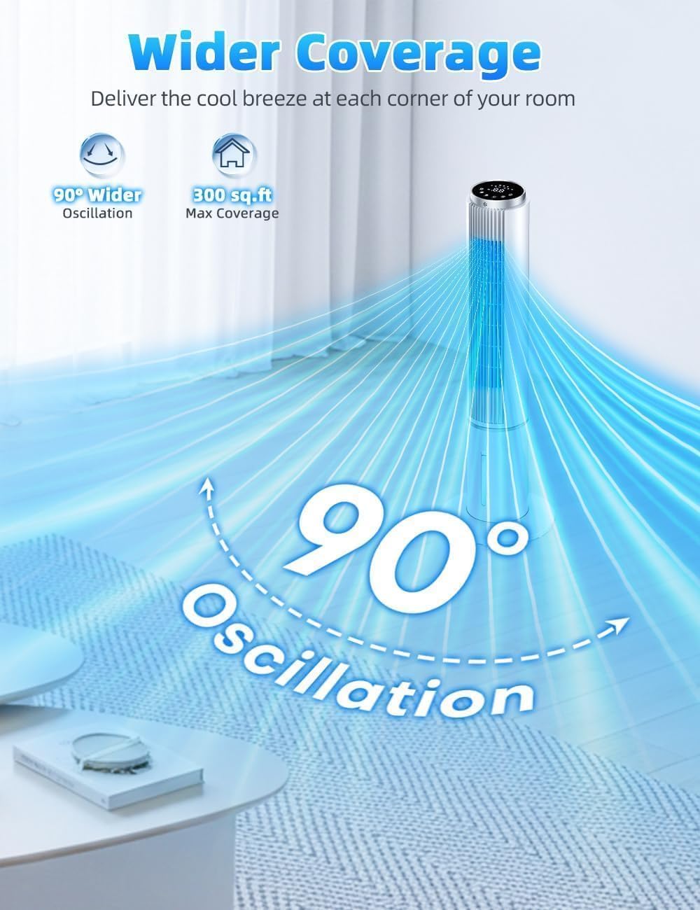 Windowless Air Conditioner w/4 Mode,3 Speed, Waterless Alert,2.4-Gal Tank for 24H Cooling, 12H Timer Swamp Cooler Air Conditioner, 20FT Remote,70° Auto Swing Evaporative Air Cooler for Bedroom
