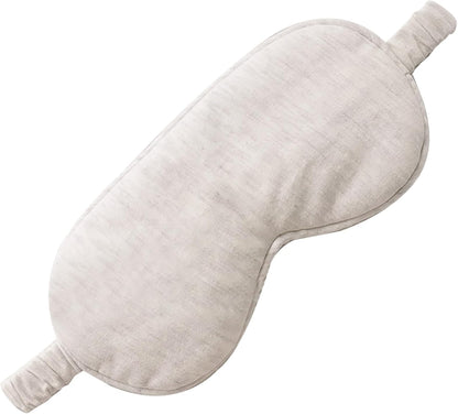 Eye Masks for Sleep, Beige Organic Cotton Sleep Mask Lightweight Elastic Eye Mask for Men Women Sleeping, Traveling