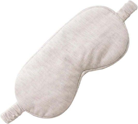 Eye Masks for Sleep, Beige Organic Cotton Sleep Mask Lightweight Elastic Eye Mask for Men Women Sleeping, Traveling