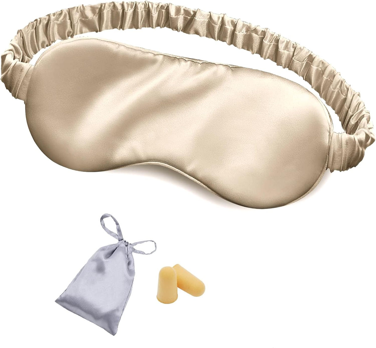 OLESILK 100% Mulberry Silk Sleep Mask for Women - Zero-Pressure Blackout