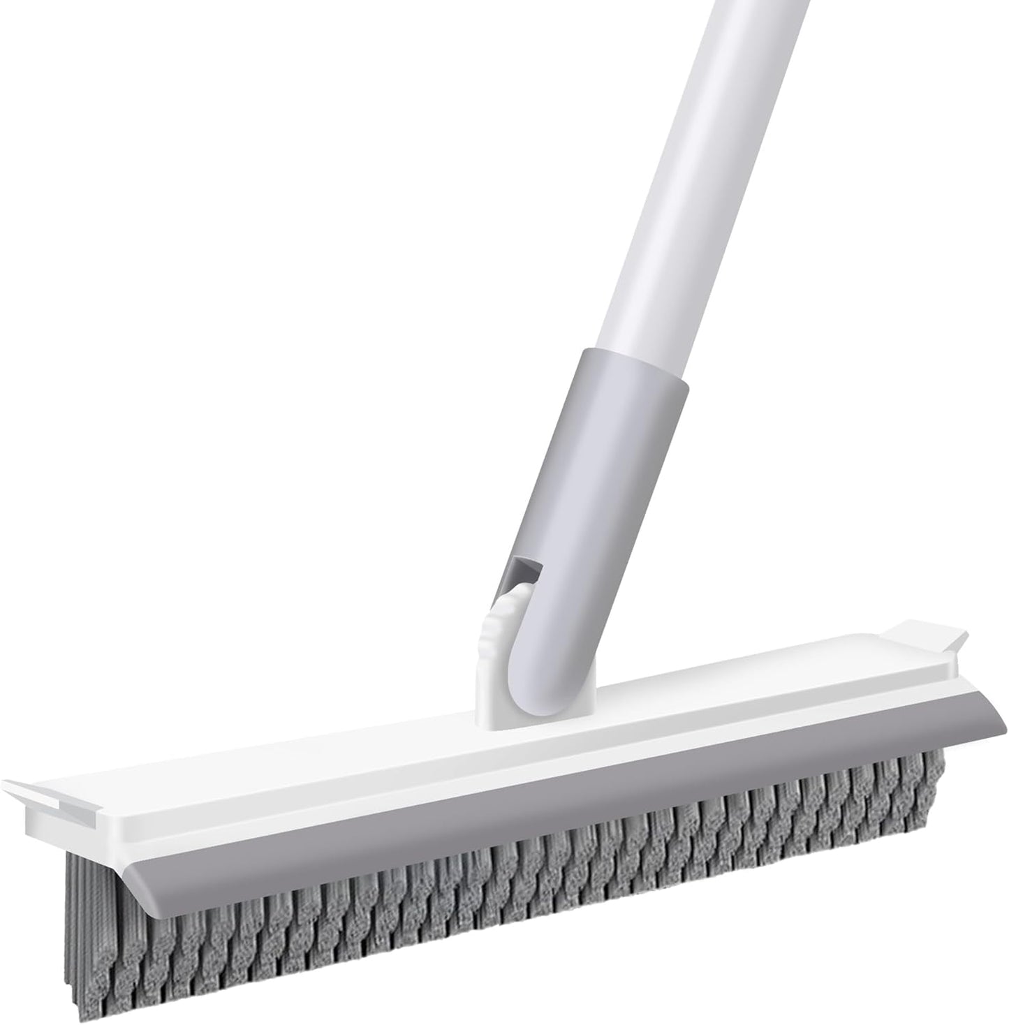 IVYROLL Grout Brush with Long Handle, Grout Cleaner Brush for Tile Floors | Stiff Bristles for Crevice, Tile Line, Shower, Kitchen, Bathroom