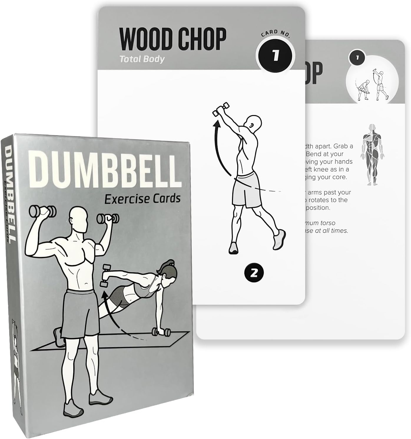Half Balance Ball Workout Cards, 62 Exercises Cards Deck Large Size 5" x 3.5" Fitness Cards for Women & Men, Beginner Fitness Guide to Training Exercises at Home or Gym