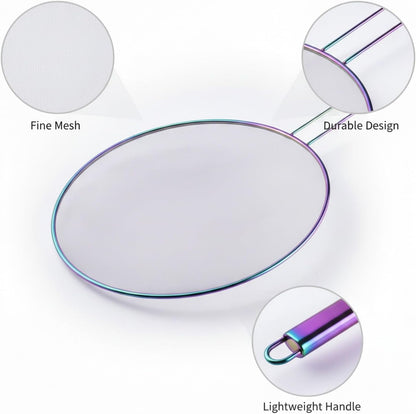 Stainless Steel Splatter Screen for Frying Pan, 13 Inch Mesh Oil Guard to Keep Stovetop Clean (1 Piece)
