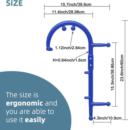 KEINE MARKE Trigger Point Massage Tool Body Deep Tissue Handheld Back, Neck, Shoulder, Leg and Feet Massager Rod, Muscle Release Tool Self Massage Hook Cane for Women & Men