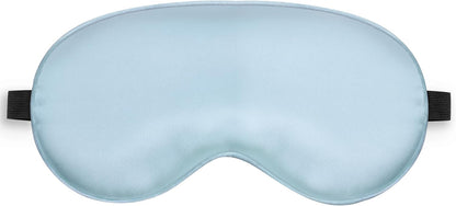 Sleep Mask, Silk Eye Mask for Sleeping with Adjustable Strap, Satin Blackout Sleeping Eye Mask for Men&Women, Comfortable Blindfold Eyeshade for Night Sleep(Black)