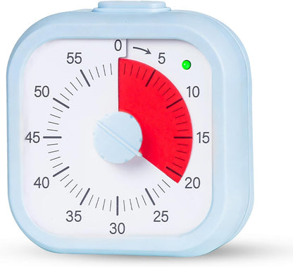 Visual Timer for Kids 60 Minute Countdown Timer Rainbow Disk Desk Timer Clock for Classroom Study Office Kitchen with Silent Operation (Purple)