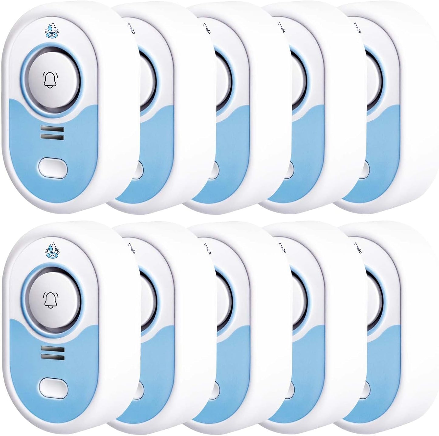 LSENTLY Water Leak Detector Supports 5 Years Standby Time, LED Indicator & 100dB Leak Alarm & Low Battery Reminder Water Alarm, IP66 Waterproof for Home, 3 Pack (Cannot Connect Wi-Fi)