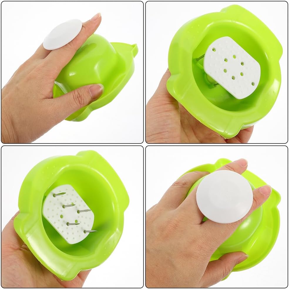 Garneck Food Safety Holder for Mandoline Slicer Plastic Food Holder and Finger Protector for Grating Vegetables Stable Vegetable Cutting Device for Onions Potatoes Fruits 4.40 X 4.13 X 2.16 in