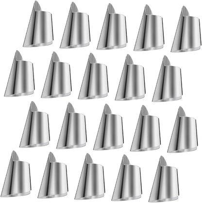Unomor Nail Guard Set 20pcs Stainless Steel Thumb Guard Peelers Finger Guard for Dicing Kitchen Tools