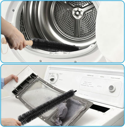 Picowe Magnetic Laundry Storage, Large Clear Acrylic Lint Holder Bin with Lid for Laundry Room with Dryer Lint Brush, Space-Saving Trash Container Hanging on Dryer, Washer or Wall Mount Trash Bin
