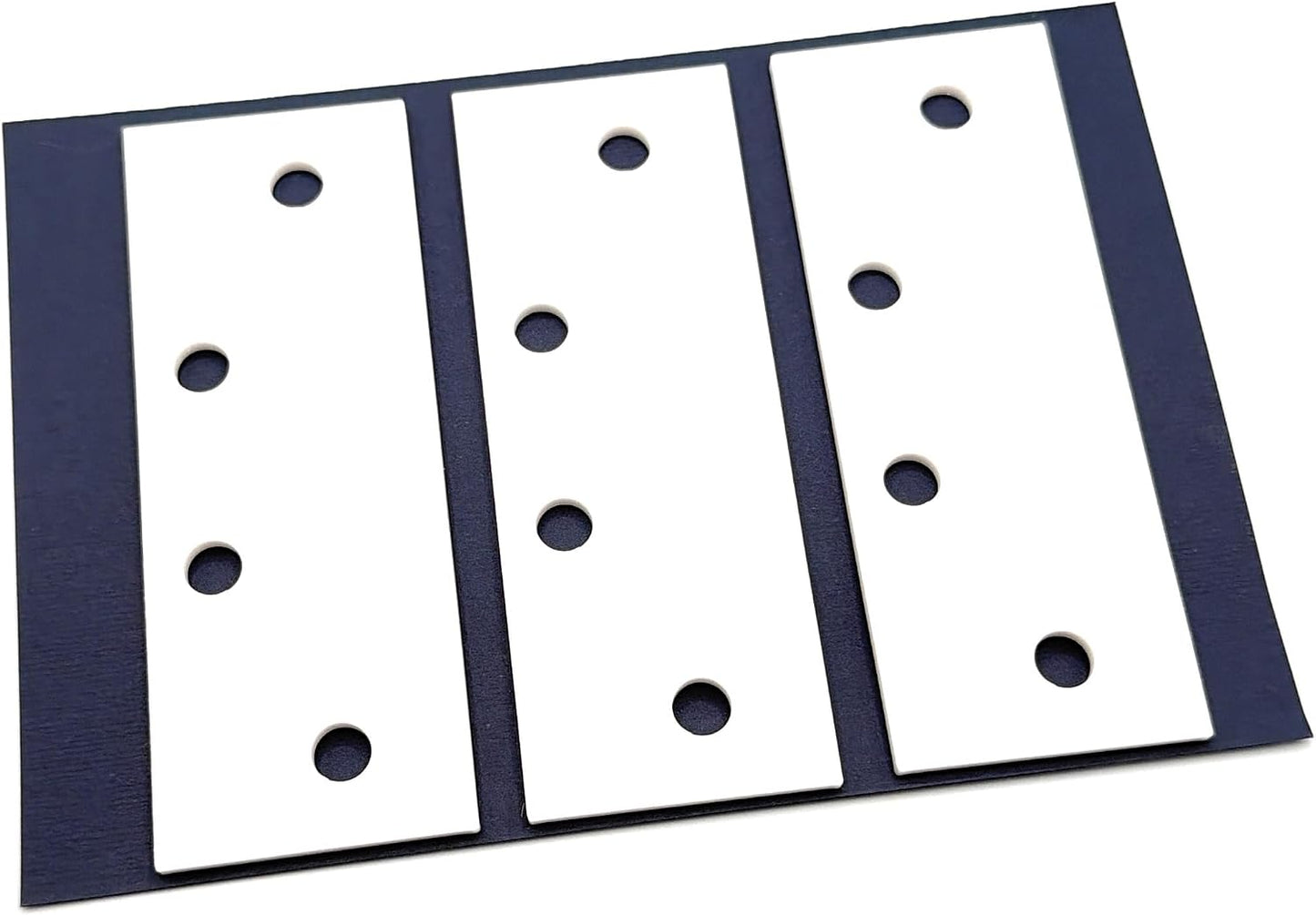 Door Hinge Shims (Set of 3) Hinge Spacer for Interior and Exterior Door Alignment - for 3.5", 4" and 4.5" Standard Hinges (3mm Thick, White, 3.5-inch)