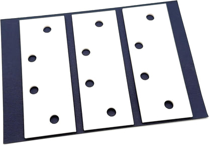 Door Hinge Shims (Set of 3) Hinge Spacer for Interior and Exterior Door Alignment - for 3.5", 4" and 4.5" Standard Hinges (3mm Thick, White, 3.5-inch)