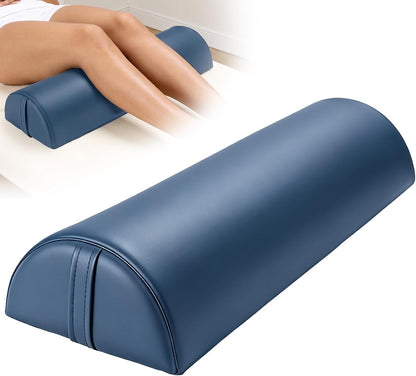 Half Moon Bolster Pillow for Leg, 21 x 6 x 3 in Knee Support Pillow Pad