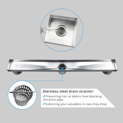 Neodrain Shower Drain Hair Catcher, 2-Pack,Only Fit Neodrain Shower Drain | 304 Stainless Steel Hair & Debris Strainer with Lifting Hook,Filter Basket for Bath Drains,Reusable Trap for Clog-Free Drains