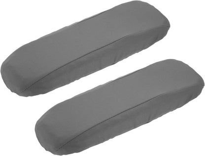uxcell Chair Armrest Slipcovers Covers, 32 x 8cm Polyester Removable Seat Hand Rest Protector for Office Chairs Desk Chair(Dark Gray)