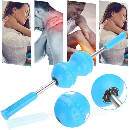 Massage Roller, Portable Multifunctional Body Muscle Yoga Massage Roller Stick Pain Relief Stick
