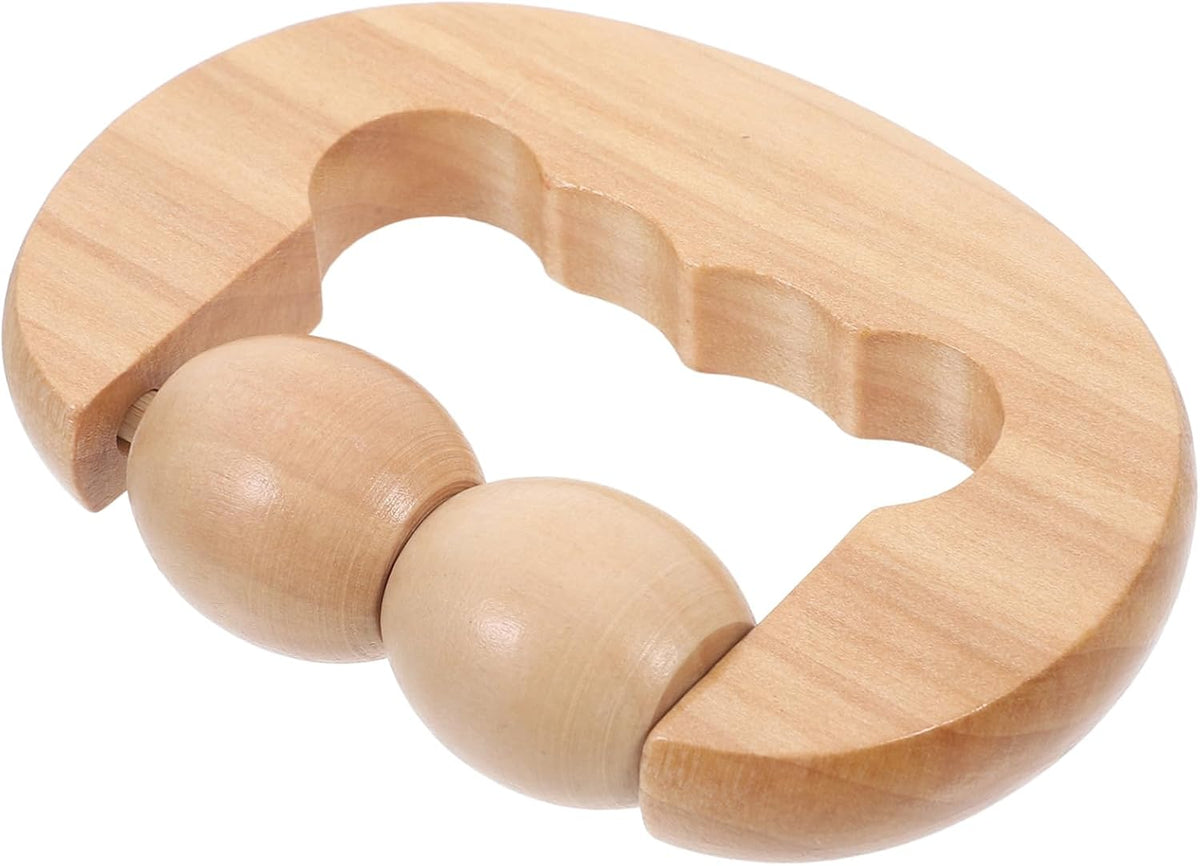 FOMIYES Wooden Foot Roller Tool for Relaxation Portable Massage Device for Face Neck Shoulder Foot Back for Home Travel Use