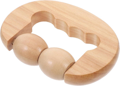 FOMIYES Wooden Foot Roller Tool for Relaxation Portable Massage Device for Face Neck Shoulder Foot Back for Home Travel Use