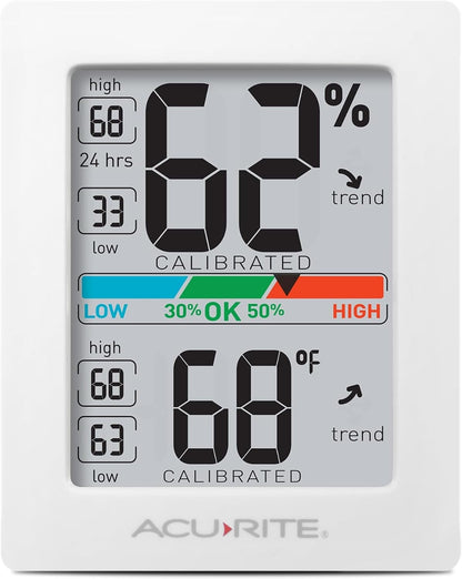 AcuRite Humidity Meter Hygrometer and Indoor Thermometer, Hygrometer