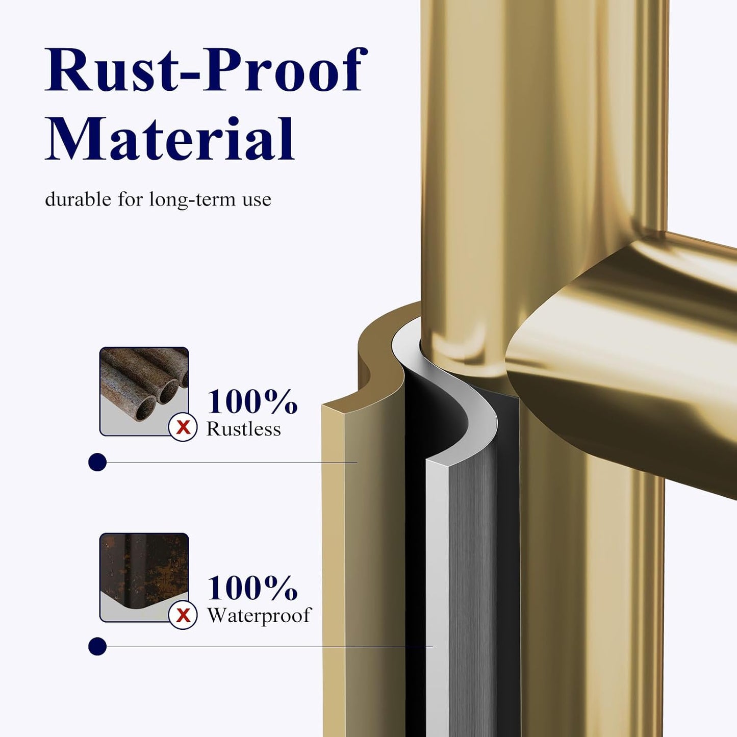 Kitsure Metal Toilet Paper Holder Free Standing, Medium, Black | Rustproof Toilet Paper Stand for 4 Rolls, Bathroom Organizers and Storage with Anti-Slip Base and Plastic Shelf