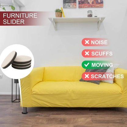 Furniture Sliders, 20pcs-3 1/2” Felt Furniture Sliders for Carpet, Furniture Pads Hardwoods Floors, Heavy Furniture Movers Sliders, Reusable Moving Pads, Floor Protectors for Carpet