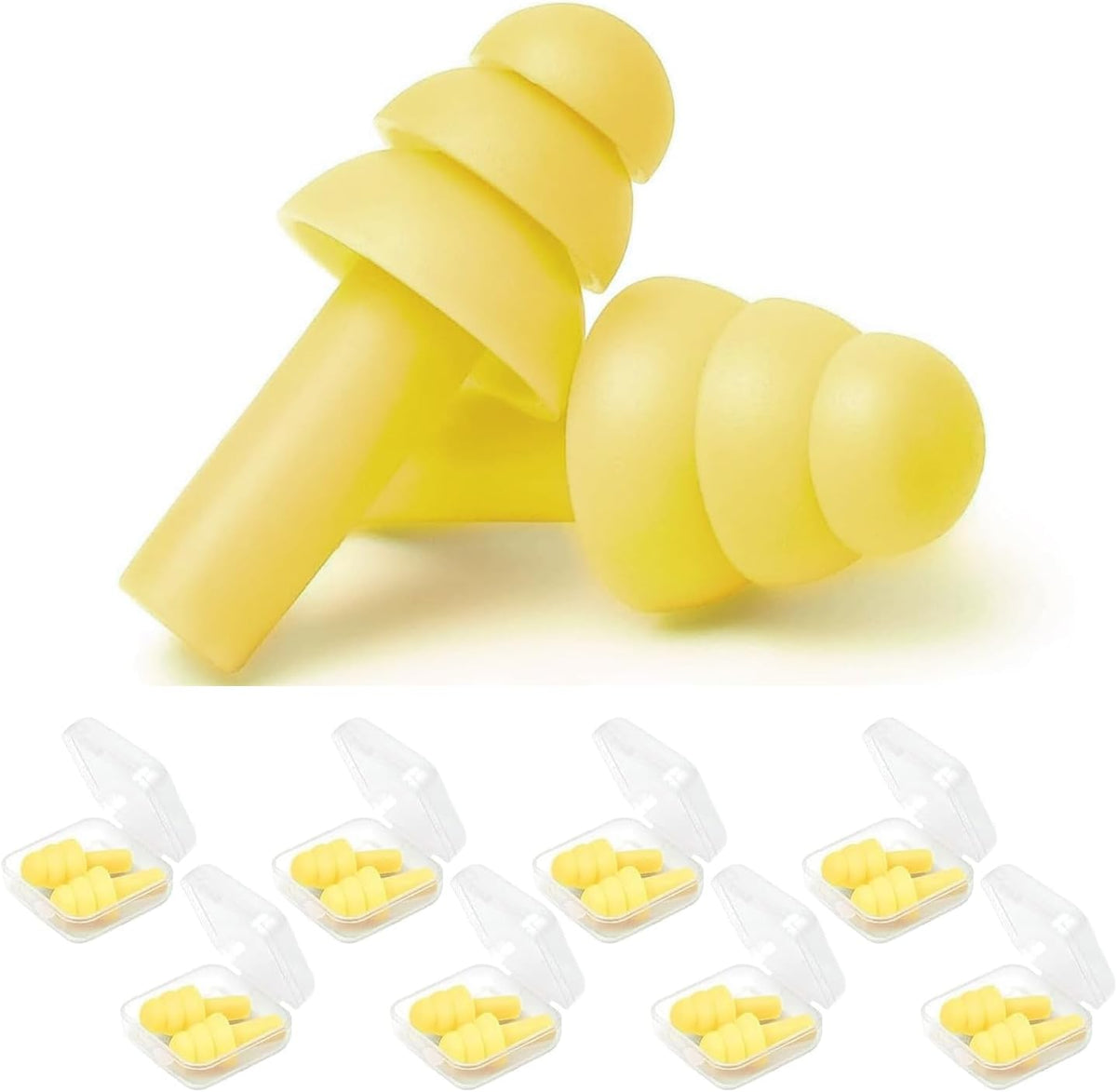 Earplugs for Sleeping Noise Cancelling, 8Pairs Reusable Ear Plugs