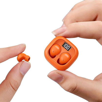 Smallest Invisible Mini Earbuds Wireless Bluetooth Low Profile Micro Tiny | Discreet Hidden Earbuds for Work, Small Headphones, Invisible Sleep Wireless Earphone IPX5 Waterproof for Small Ear Canals