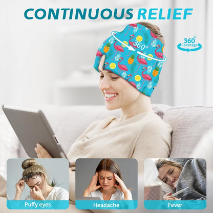 Migraine Relief Cap, Soothing Headache Ice Face Mask Products