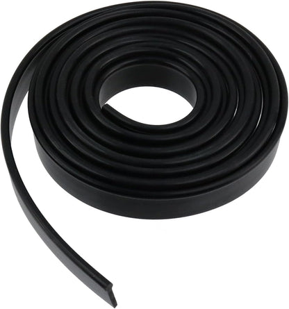 Oedema 118 Inch Shower Door Bottom Seal Strip, Black | Silicone, Waterproof, Shower Sweep Weather Stripping, for House and Glass Doors
