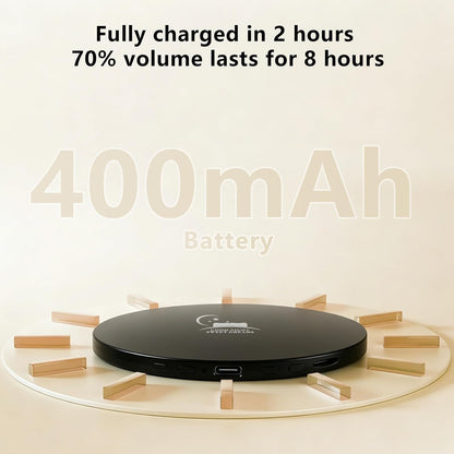 Pillow Speakers for Sleeping,Bone Conduction Speaker,Bluetooth Built-in White Noise Sleep Speaker with TF/Micro SD Offline, Auto-Off Timer,Can Work for 8 Hours,Black
