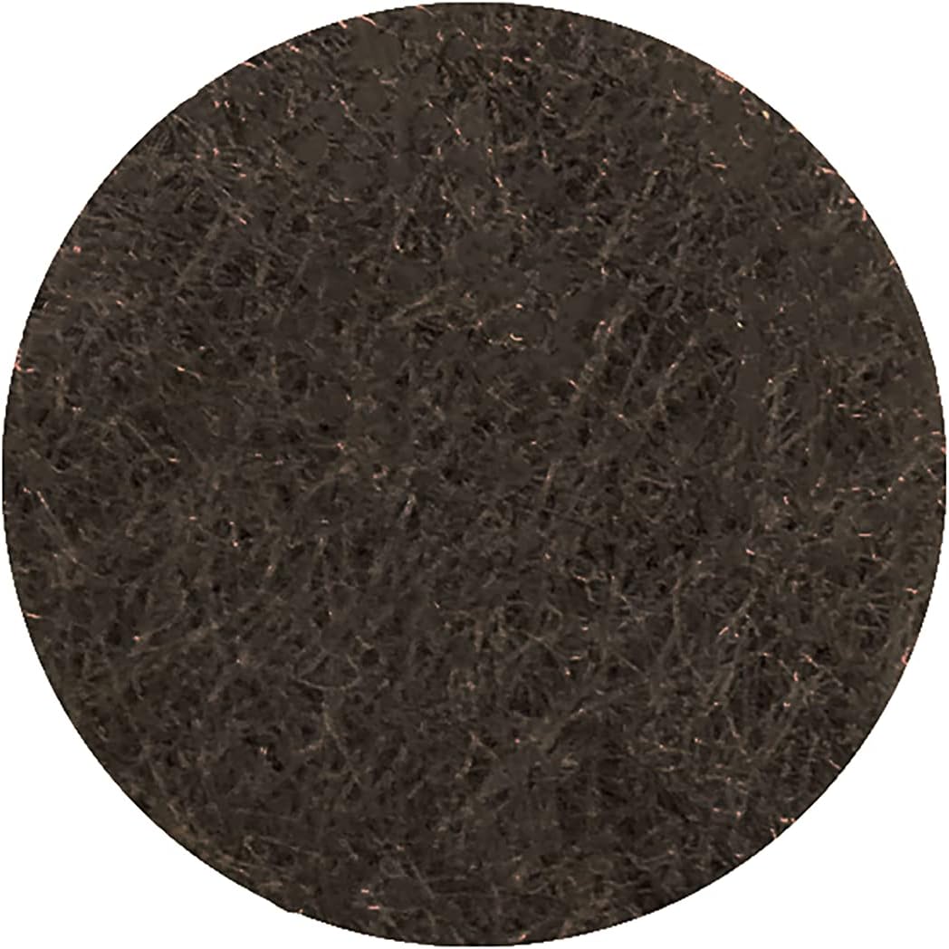 Shepherd Hardware 9958 1/2-Inch Self-Adhesive Felt Furniture Pads, 24-Pack, Brown