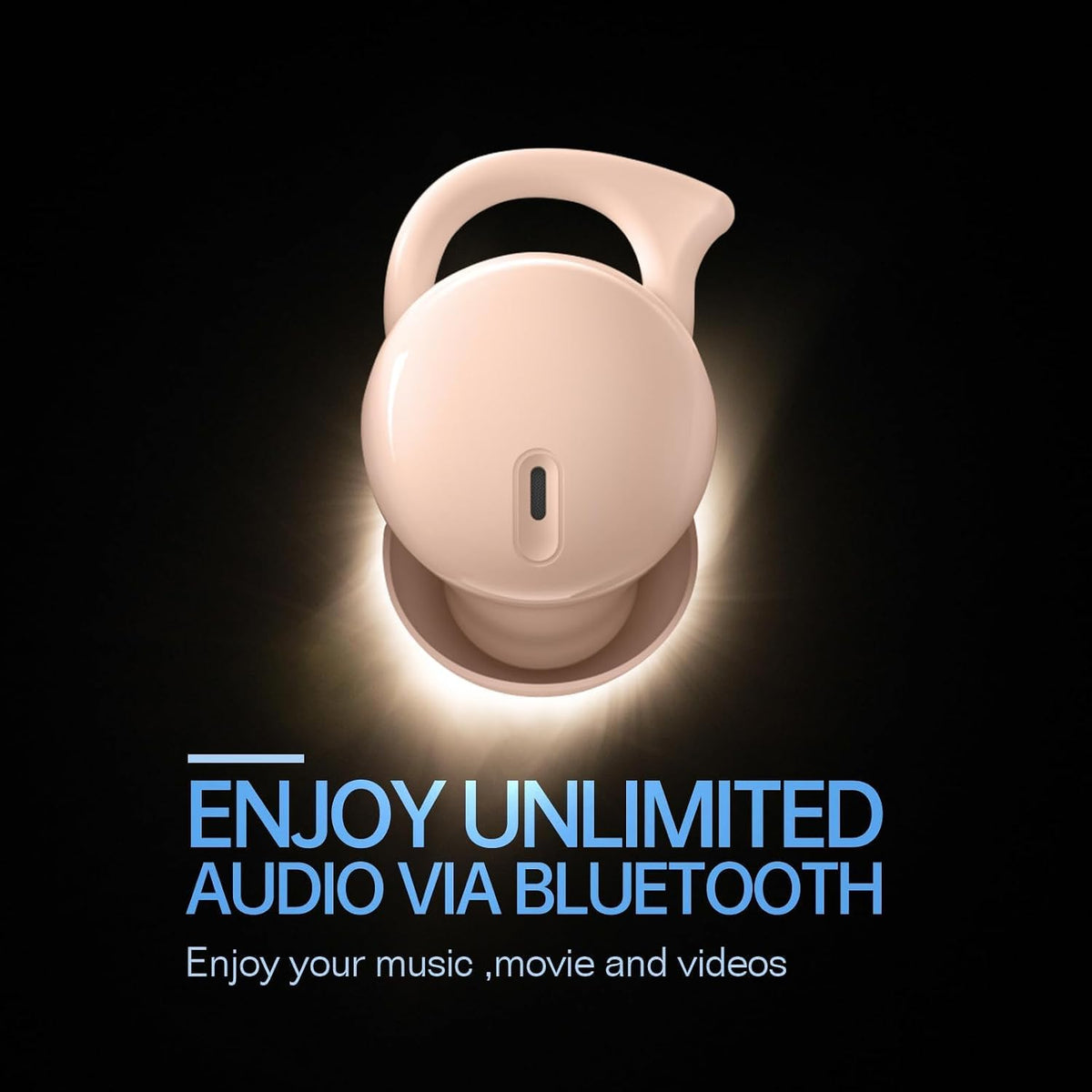 Invisible Sleep Headphones, Mini Sleep Earbuds for Side Sleepers (Beige)
