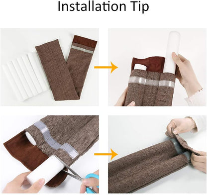 36 Inch Under Door Stopper, Door Noise Blocker | Double Sided Door Stopper, Machine-Washable
