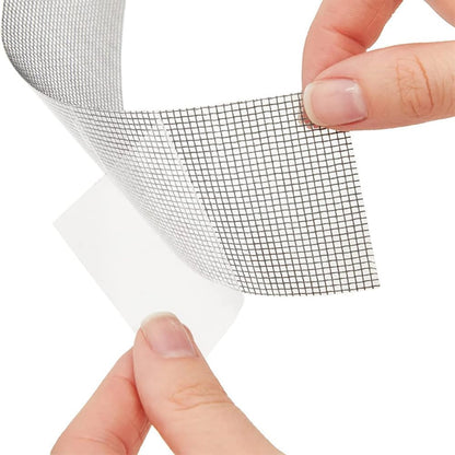 2 Rolls 2 Inch Window Screen Repair Tape Adhesive Screen Patch Window Screen Hole Cover Window Mesh Repair Tape Door Screen Mesh Tape Black