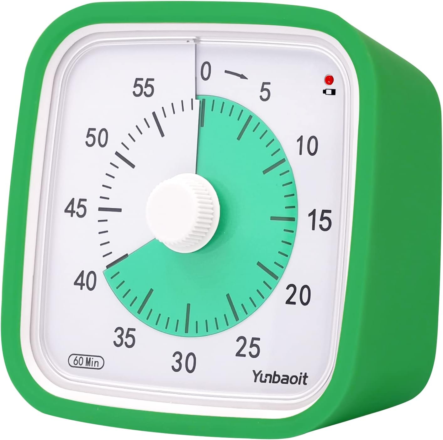 Yunbaoit Rainbow Visual Timer for Kids, 60-min Countdown Timer, Blue | Protective Case, No Ticking, Mute and Ringing Alarm Available, Time Management Tool, Low Power Reminder, for Study,Game,Work